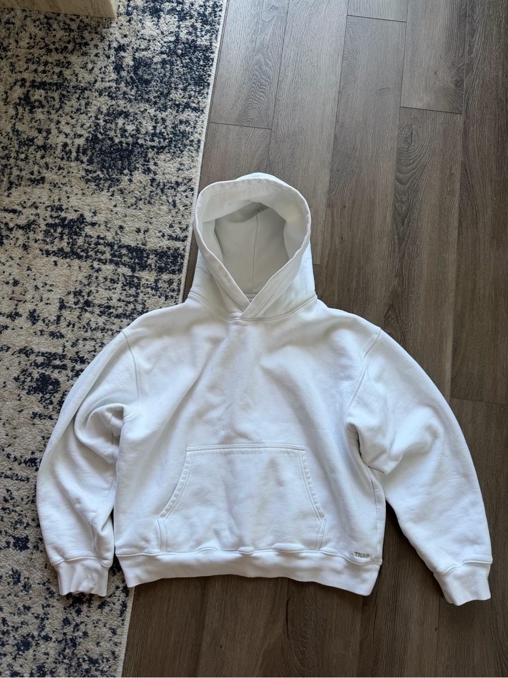 Aritzia White Hooded Sweatshirt